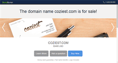 Desktop Screenshot of coziest.com